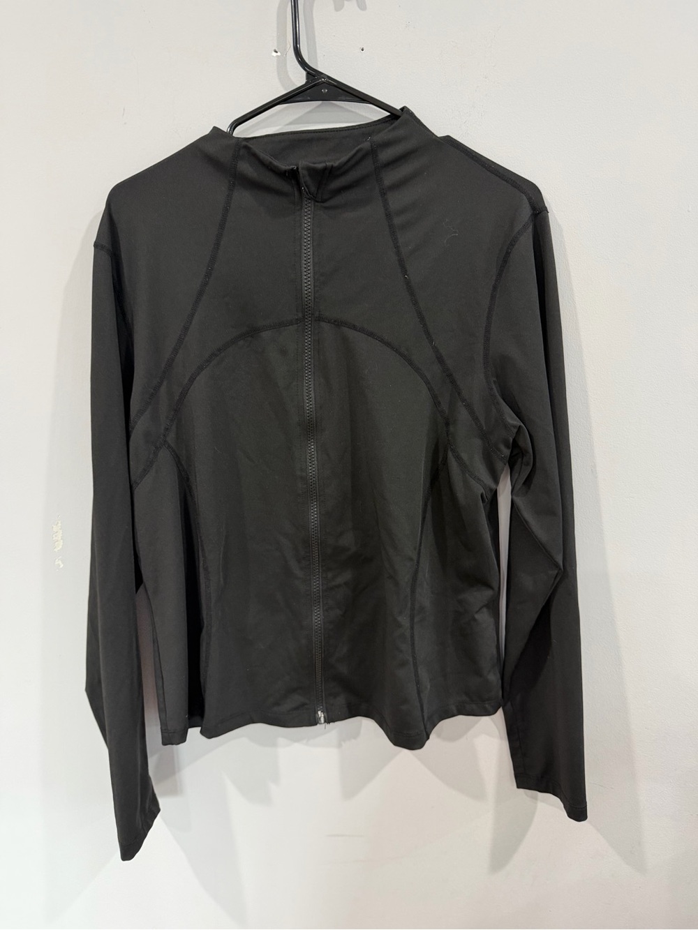 Black Full-Zip Athletic Jacket